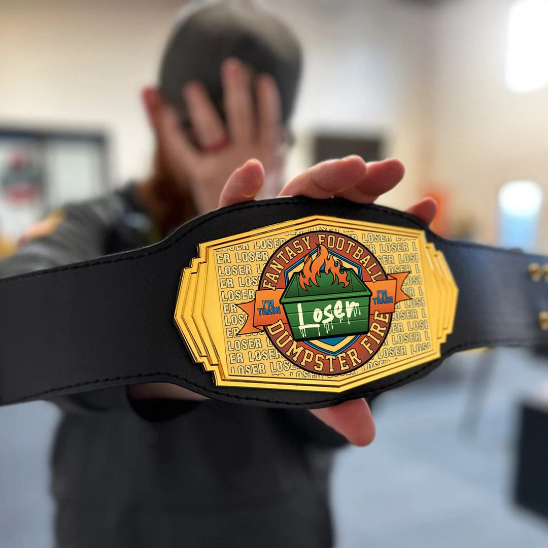 Teeny Tiny LOSER Title Belt - For a Dumpster Fire of an FFL Season - Image 4