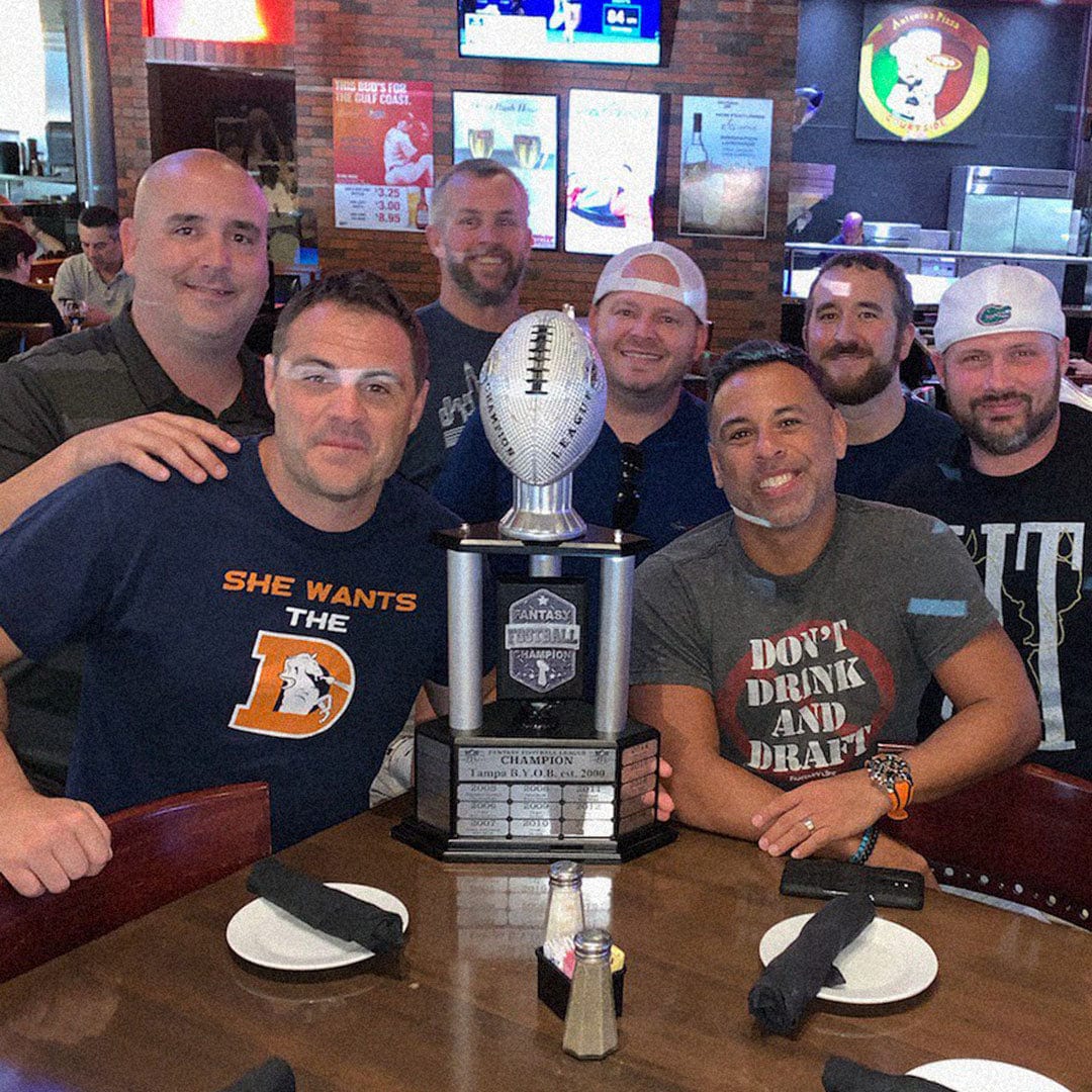 26"-56" Perpetual Fantasy Football Trophy - Silver Football - Image 7