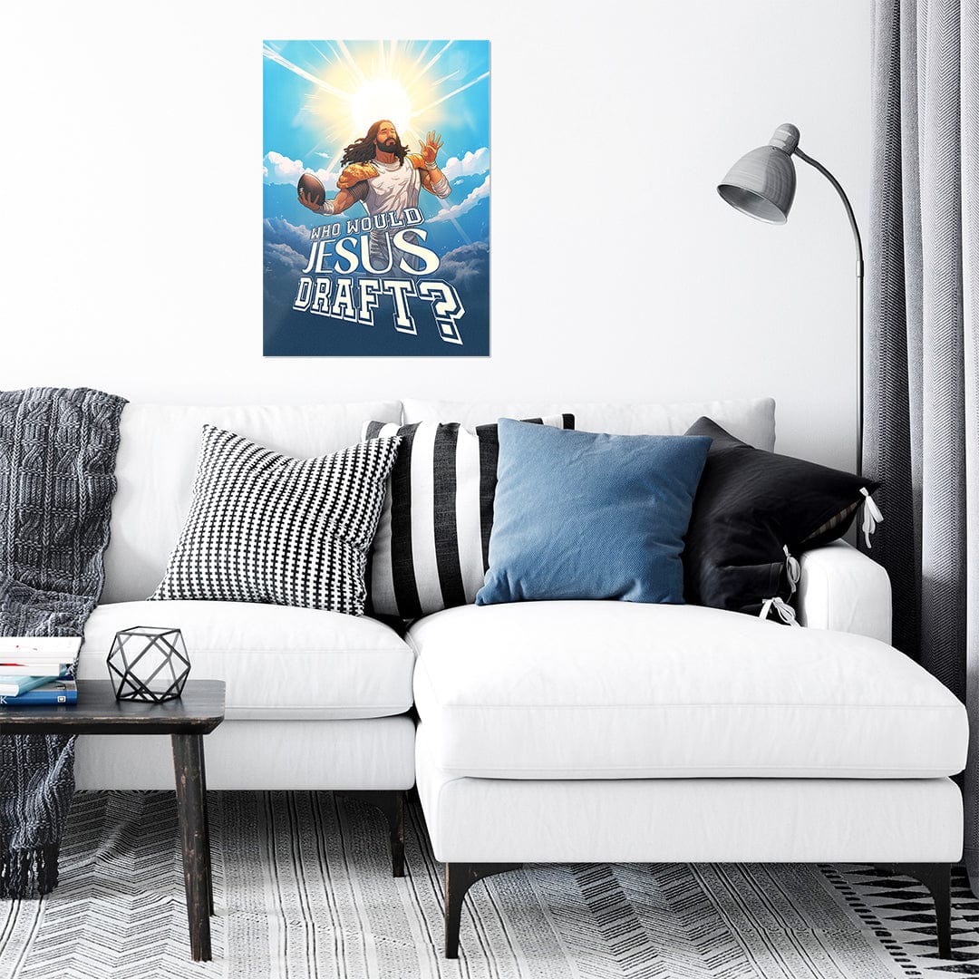 Who Would Jesus Draft Clouds - Metal Wall Art - Image 3
