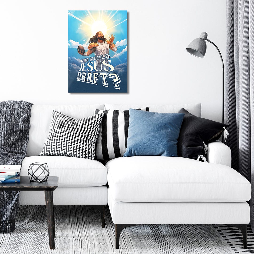 Who Would Jesus Draft Clouds - Metal Wall Art - Image 4