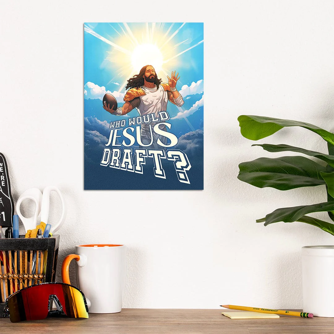Who Would Jesus Draft Clouds - Metal Wall Art - Image 8