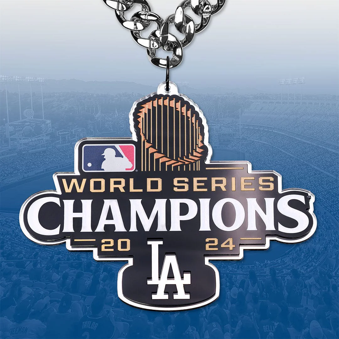 2024 World Series LA Dodgers MLB Chromatic Turnover Chain - Image 7